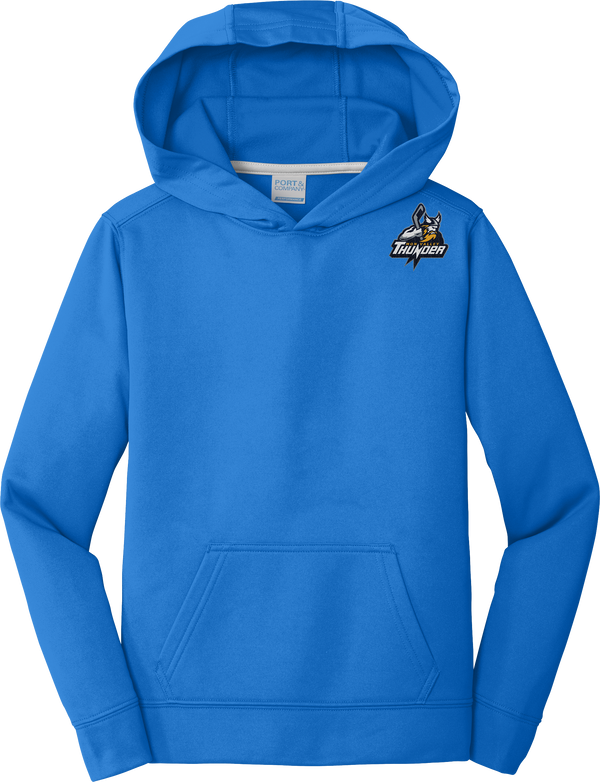 Mon Valley Thunder Youth Performance Fleece Pullover Hooded Sweatshirt