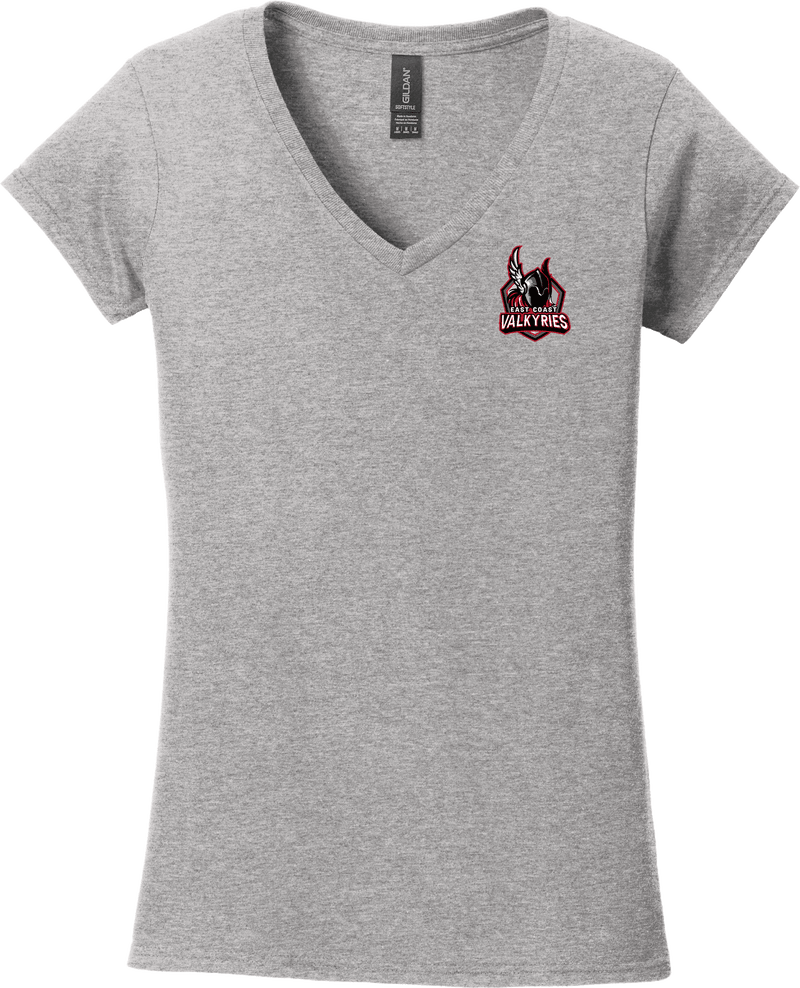 NJ Valkyries Softstyle Ladies Fit V-Neck T-Shirt