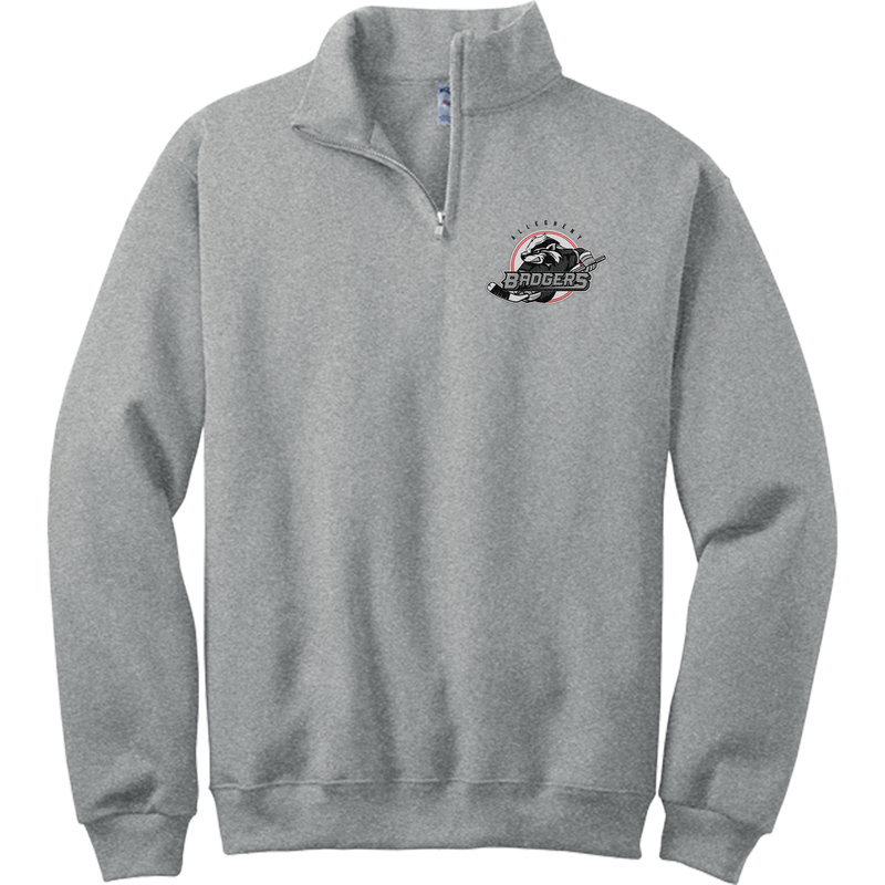 Allegheny Badgers NuBlend 1/4-Zip Cadet Collar Sweatshirt