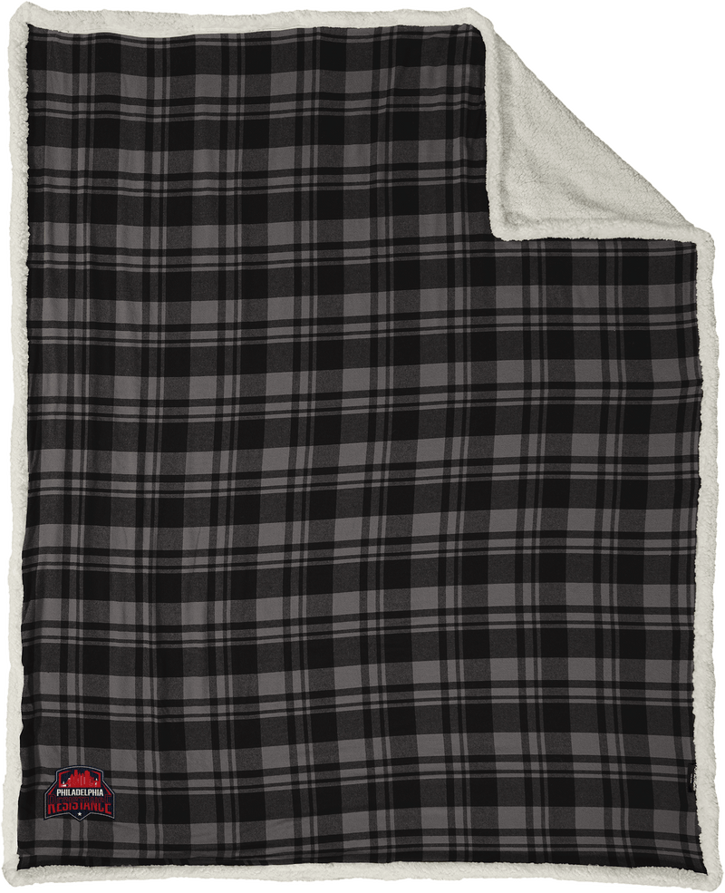 Philadelphia Resistance Flannel Sherpa Blanket