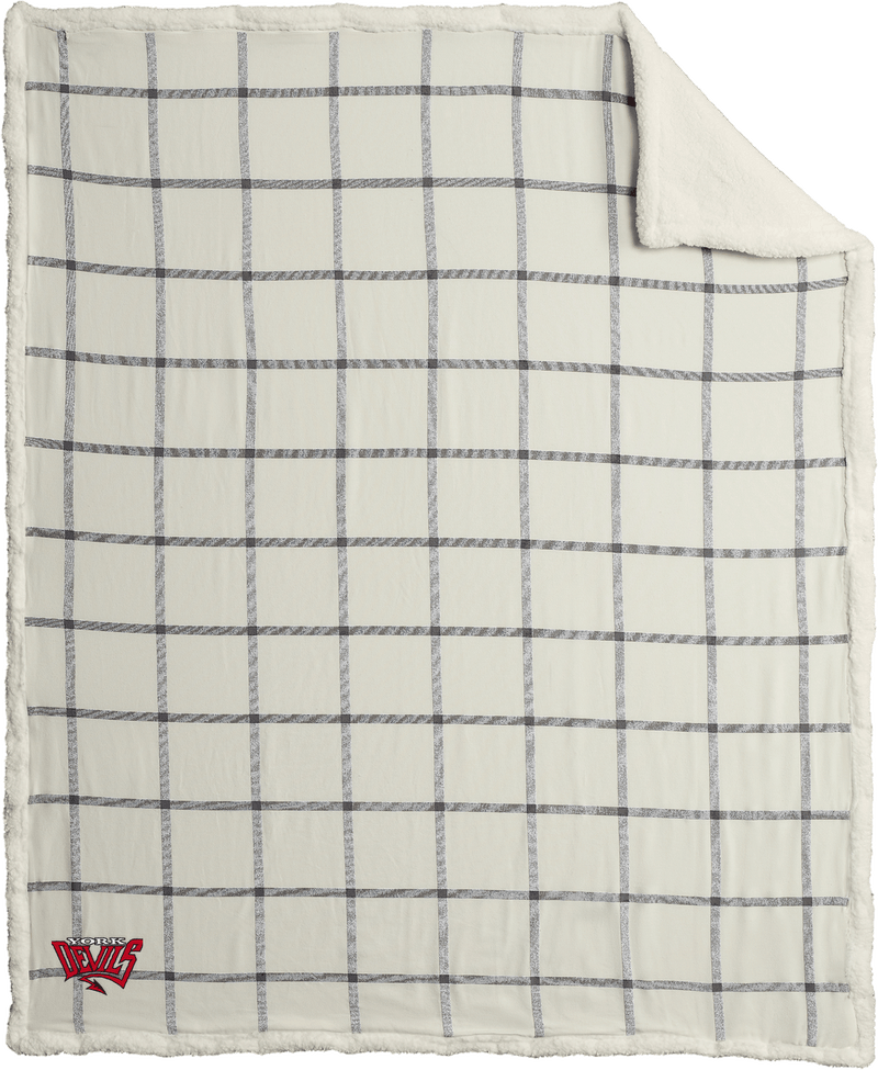 York Devils Flannel Sherpa Blanket