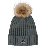 Mon Valley Thunder Faux Fur Pom Beanie