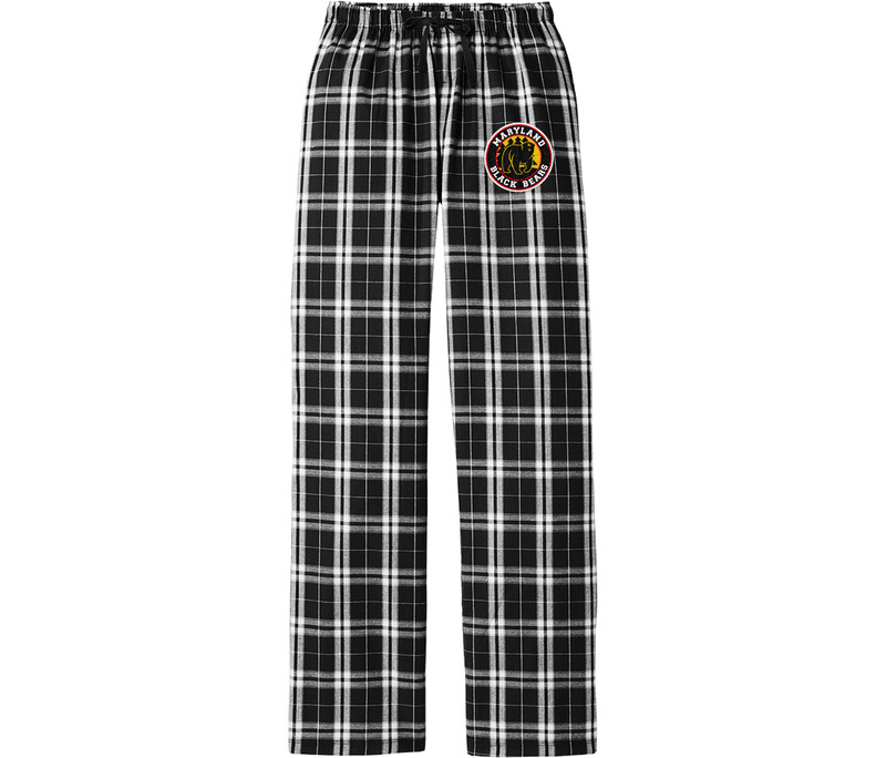 Maryland Black Bears Women's Flannel Plaid Pant