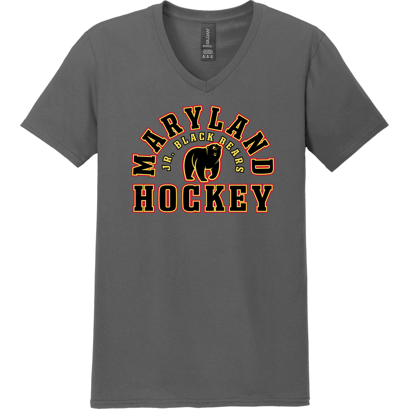 MD Jr. Black Bears Softstyle V-Neck T-Shirt