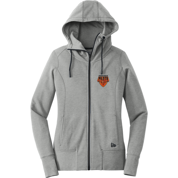 Pennsauken Pilots New Era Ladies Tri-Blend Fleece Full-Zip Hoodie