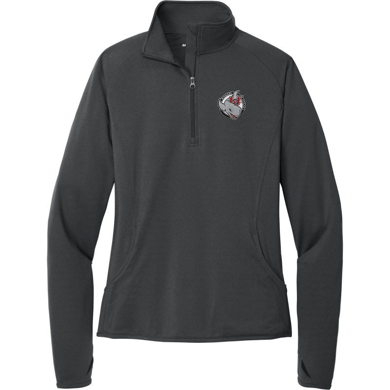 CT Whalers Tier 2 Ladies Sport-Wick Stretch 1/4-Zip Pullover