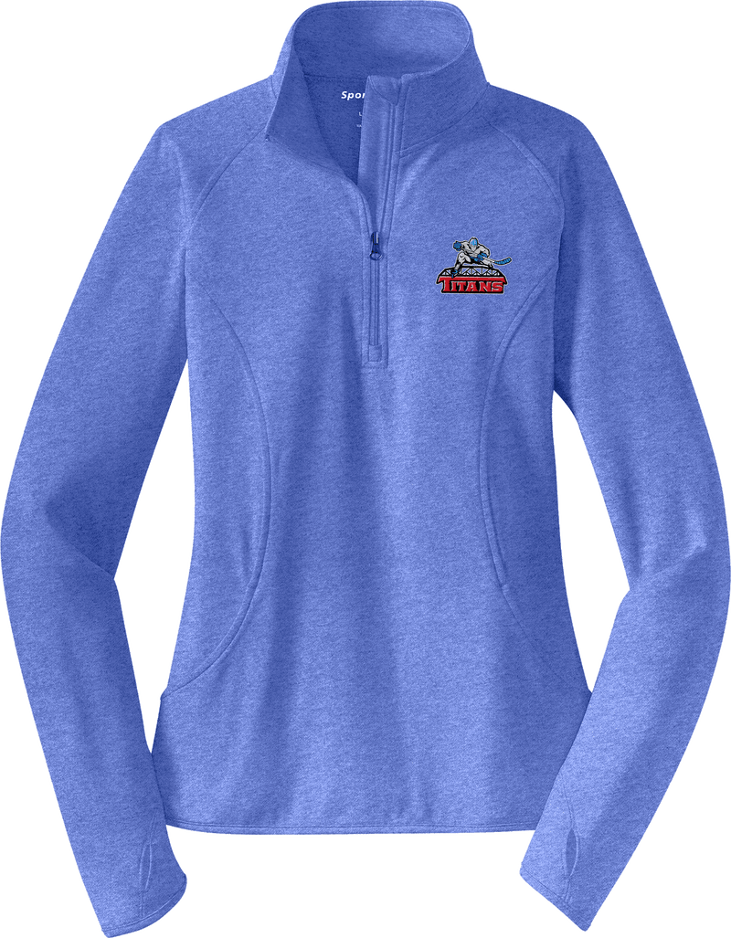 NJ Titans Ladies Sport-Wick Stretch 1/4-Zip Pullover