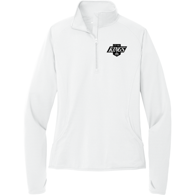 CT Oil Kings Ladies Sport-Wick Stretch 1/4-Zip Pullover