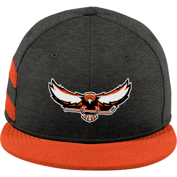 Orange County West New Era Shadow Heather Striped Flat Bill Snapback Cap