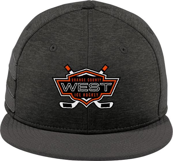 Orange County West New Era Shadow Heather Striped Flat Bill Snapback Cap