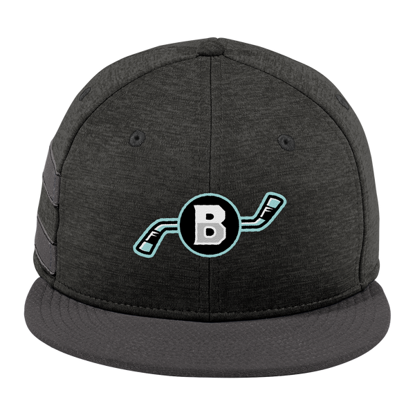 Brooklyn Aviators New Era Shadow Heather Striped Flat Bill Snapback Cap