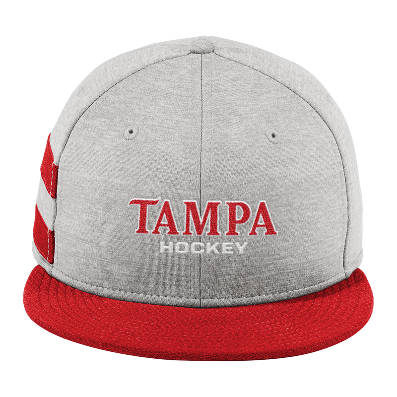 University of Tampa New Era Shadow Heather Striped Flat Bill Snapback Cap