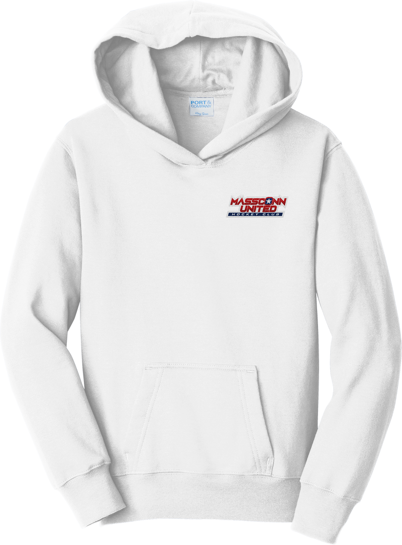 Mass Conn United Youth Fan Favorite Fleece Pullover Hooded Sweatshirt