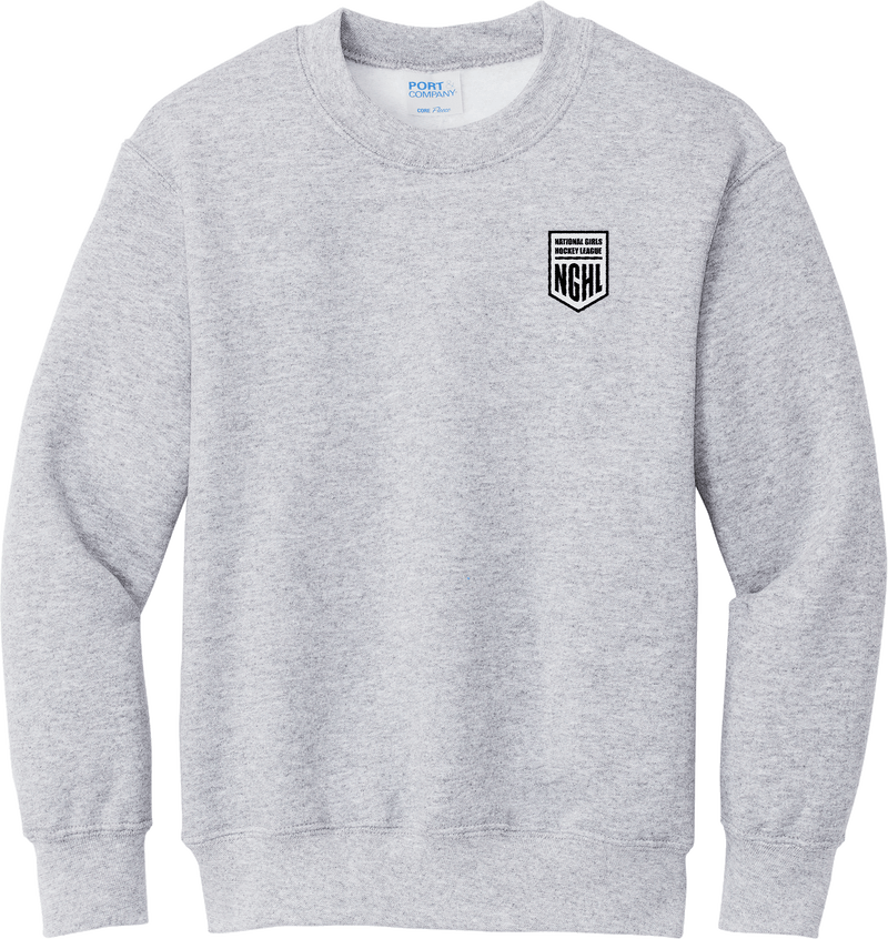 NGHL Youth Core Fleece Crewneck Sweatshirt