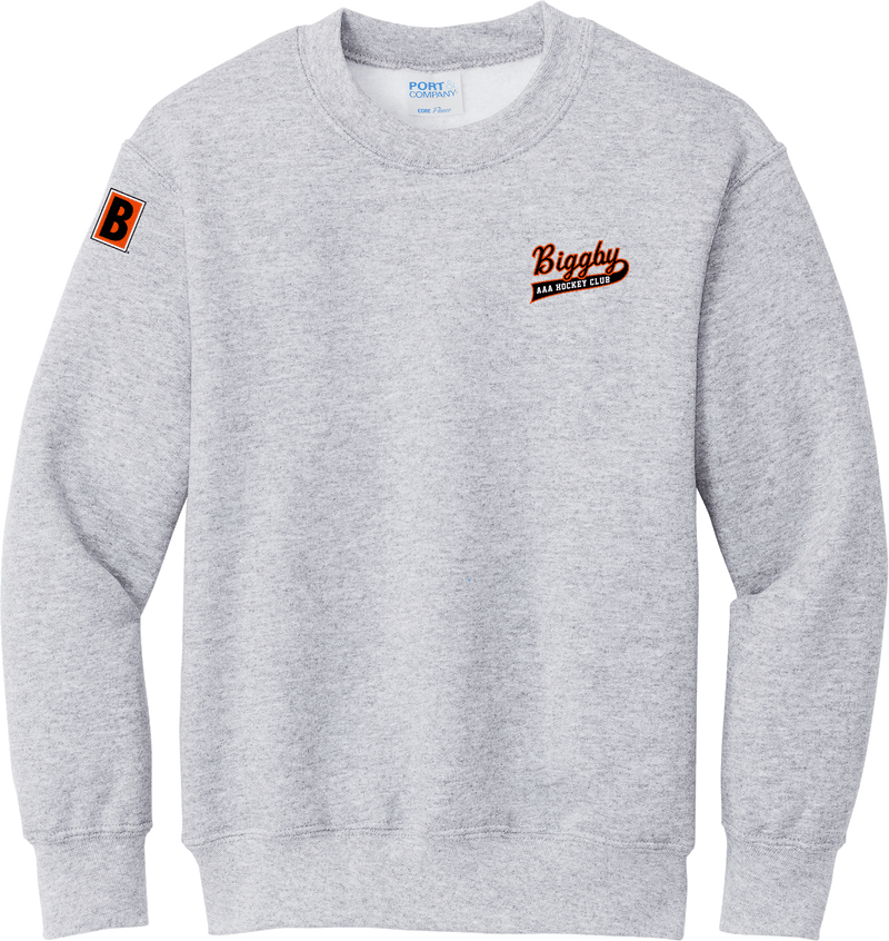 Biggby Coffee AAA Youth Core Fleece Crewneck Sweatshirt