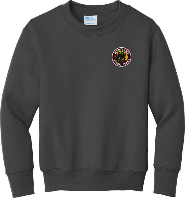 Maryland Black Bears Youth Core Fleece Crewneck Sweatshirt