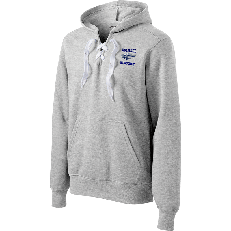 Holmdel Hockey Lace Up Pullover Hooded Sweatshirt