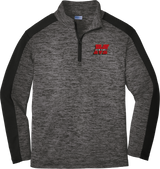 Team Maryland Youth PosiCharge  Electric Heather Colorblock 1/4-Zip Pullover