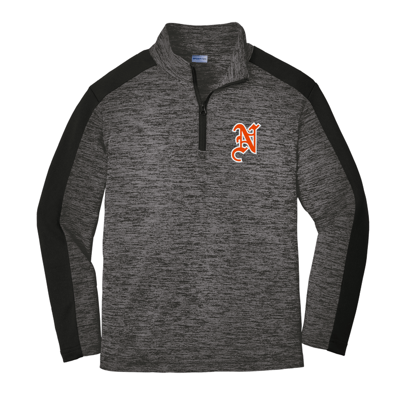 Midd North Hockey Youth PosiCharge Electric Heather Colorblock 1/4-Zip Pullover